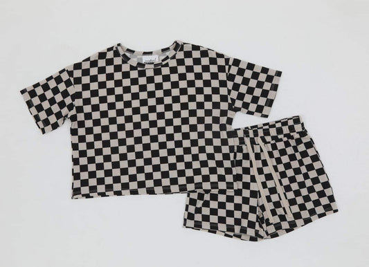 Checkered Shorts Set