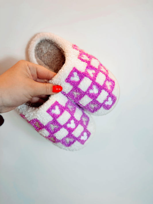 Mouse Checkered Slippers (KIDS + ADULTS)
