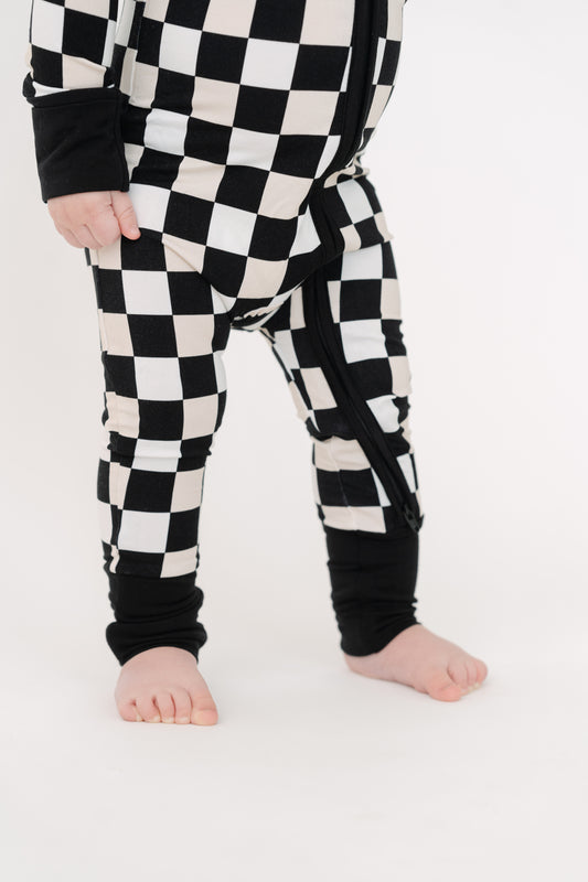 Black + Cream Checkered